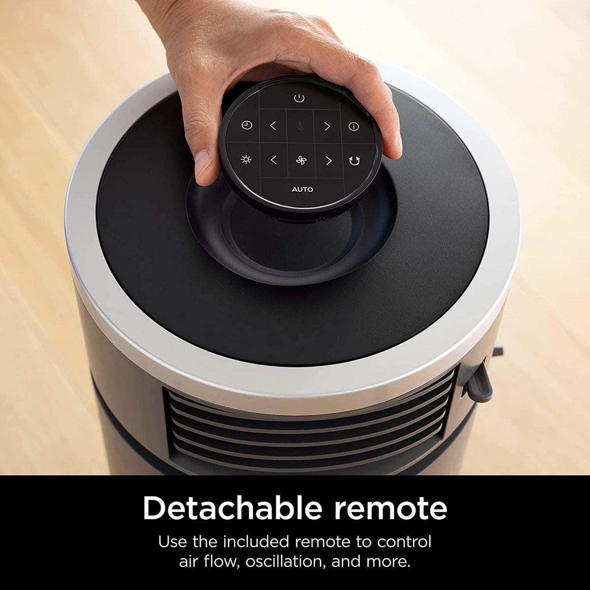 Shark HC452 3-in-1 Air Purifier, Heater &amp; Fan with NanoSeal HEPA, Cleansense IQ, Antimicrobial &amp; Odor Lock, for 500 Sq. Ft, Captures 99.98% of Particles, Dust, Allergens &amp; Smoke, 0.1–0.2 Microns, Grey