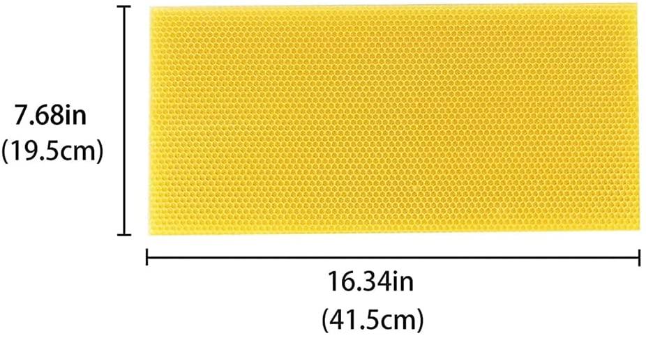 rtugovt bee honey beehive sheets 30pcs beekeepers utility accessory beekeeping tool natural beeswax sheets for honey production bee hives and supplies starter for beginners 30 pieces