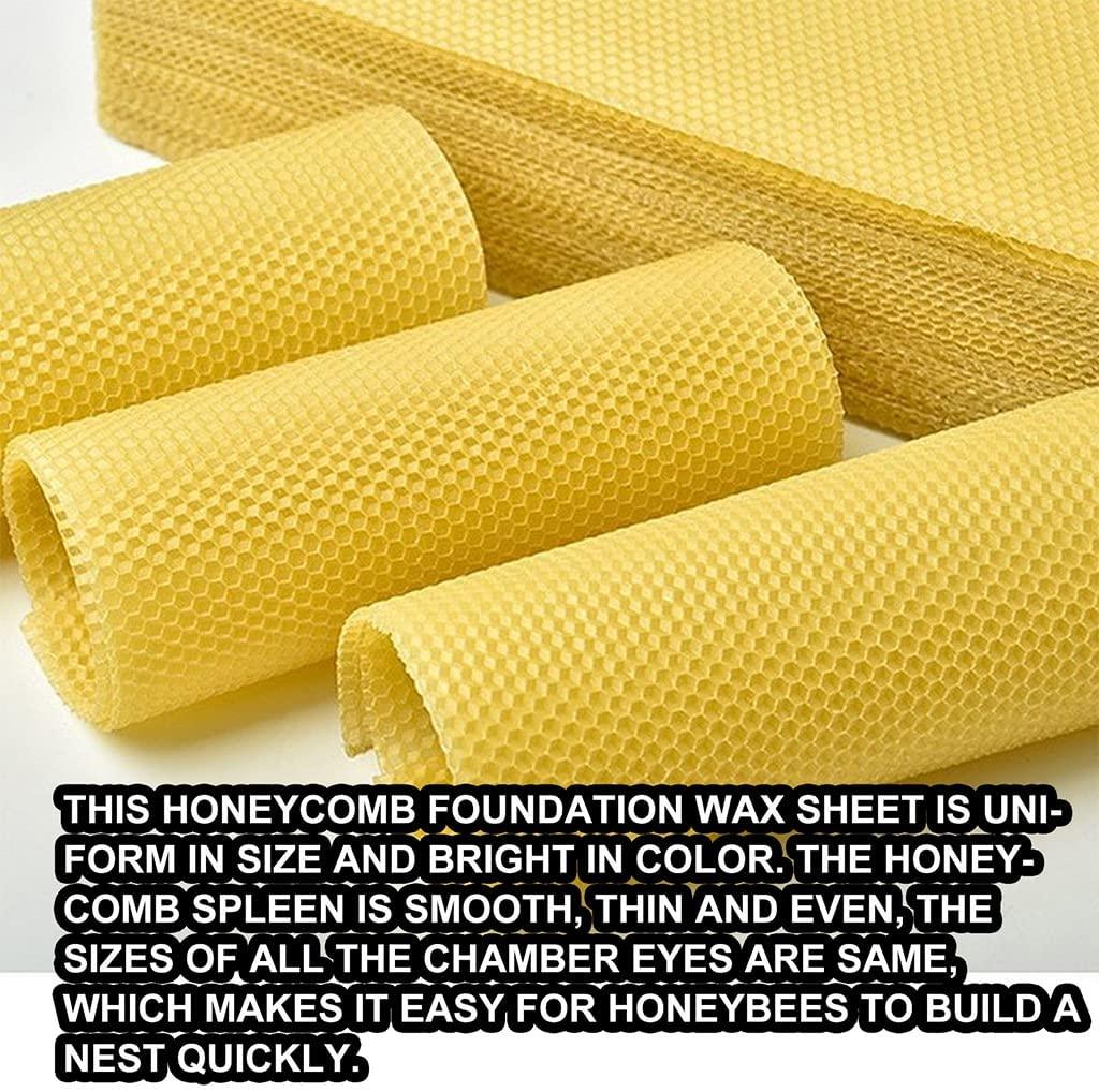 yoonwi bee keeping tools natural beeswax sheets beekeepers supply beekeeping accessory beehive foundation for candle making beehive foundation sheets