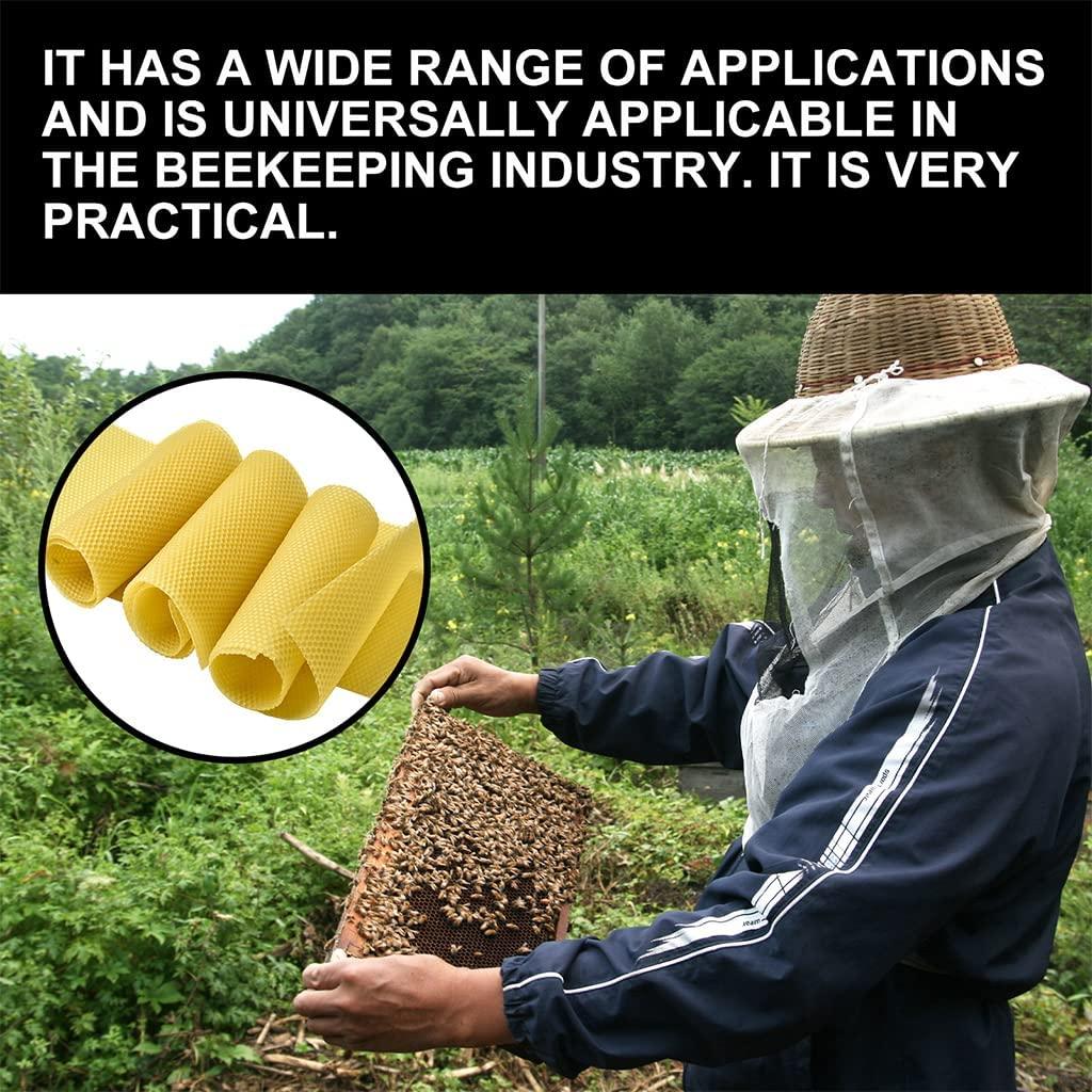 chuiouy bee keeping tools natural beeswax sheets beekeepers supply beekeeping accessory beehive foundation for candle making bee hives and supplies starter for beginners 30 pieces