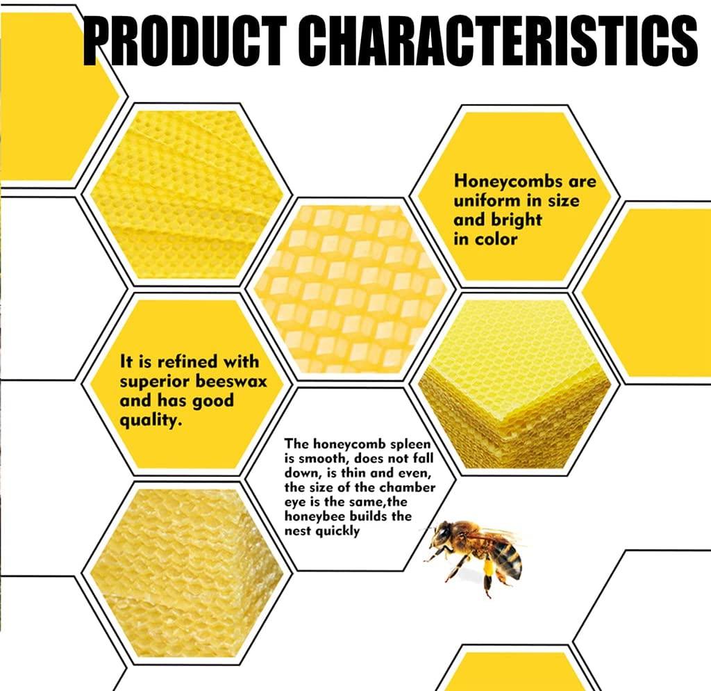 yoonwi bee keeping tools natural beeswax sheets beekeepers supply beekeeping accessory beehive foundation for candle making beehive foundation sheets