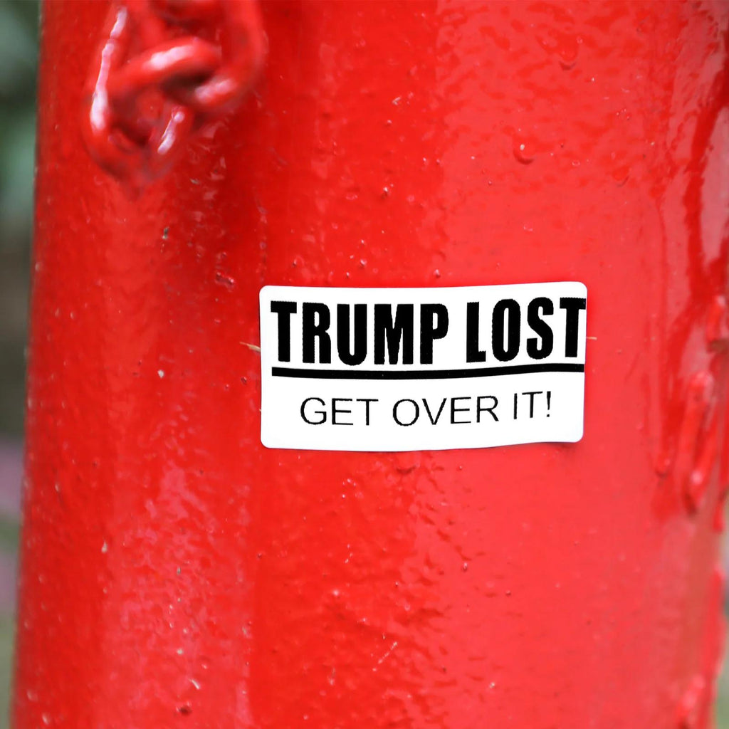 "TRUMP LOST GET OVER IT" 50 Pack Political Stickers Decals Election 2024 Generic