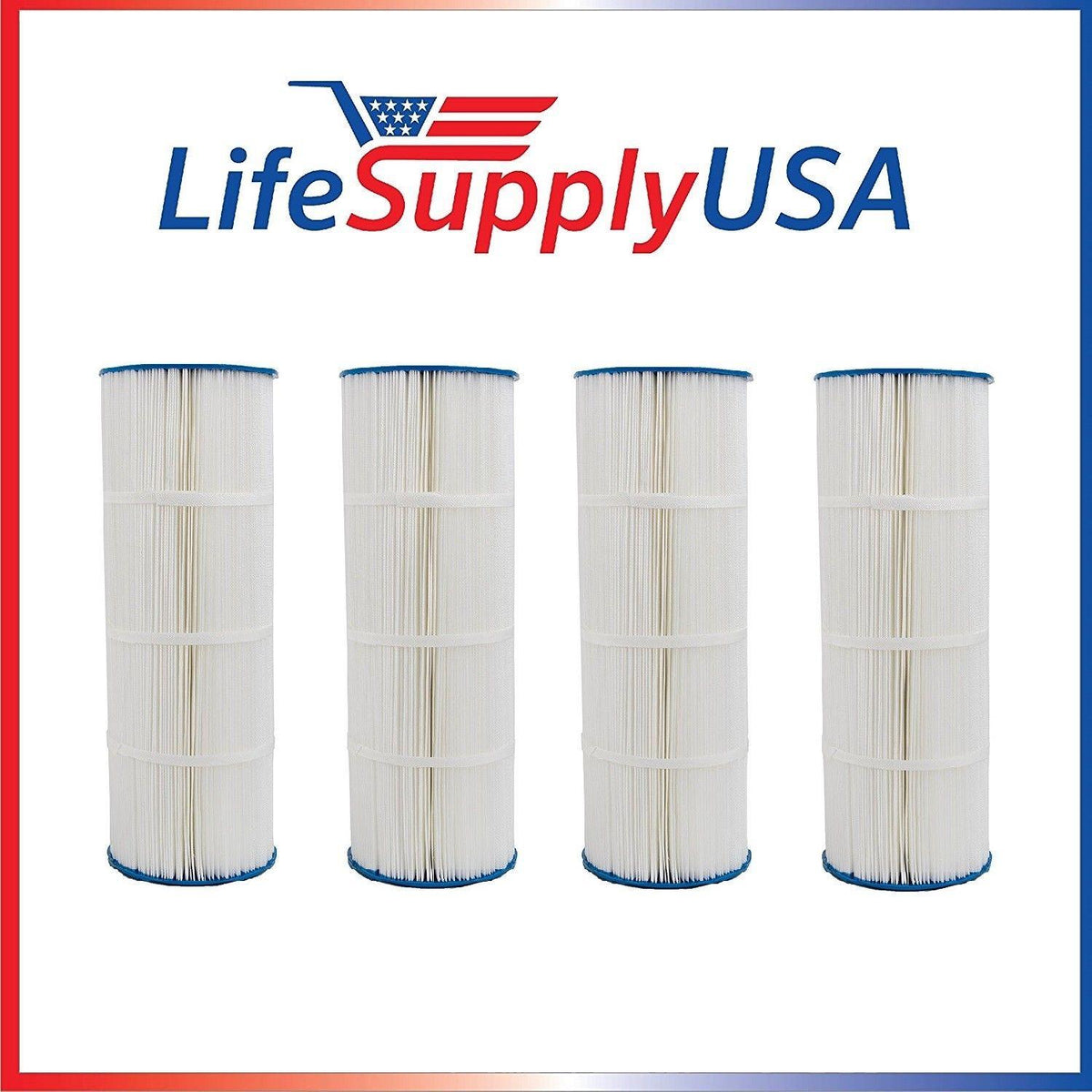4 pack swimming pool filter cartridge fits unicel c-7470 pleatco pcc80 filbur fc-1976, 20" x 7"