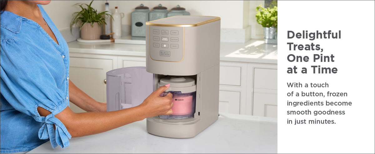 Ice Cream Maker for Families & Kids – Make Protein, Keto & Dairy-Ice Cream, Gelato & Milkshakes at Home – Easy Creamy Pint Machine with Mix-Ins