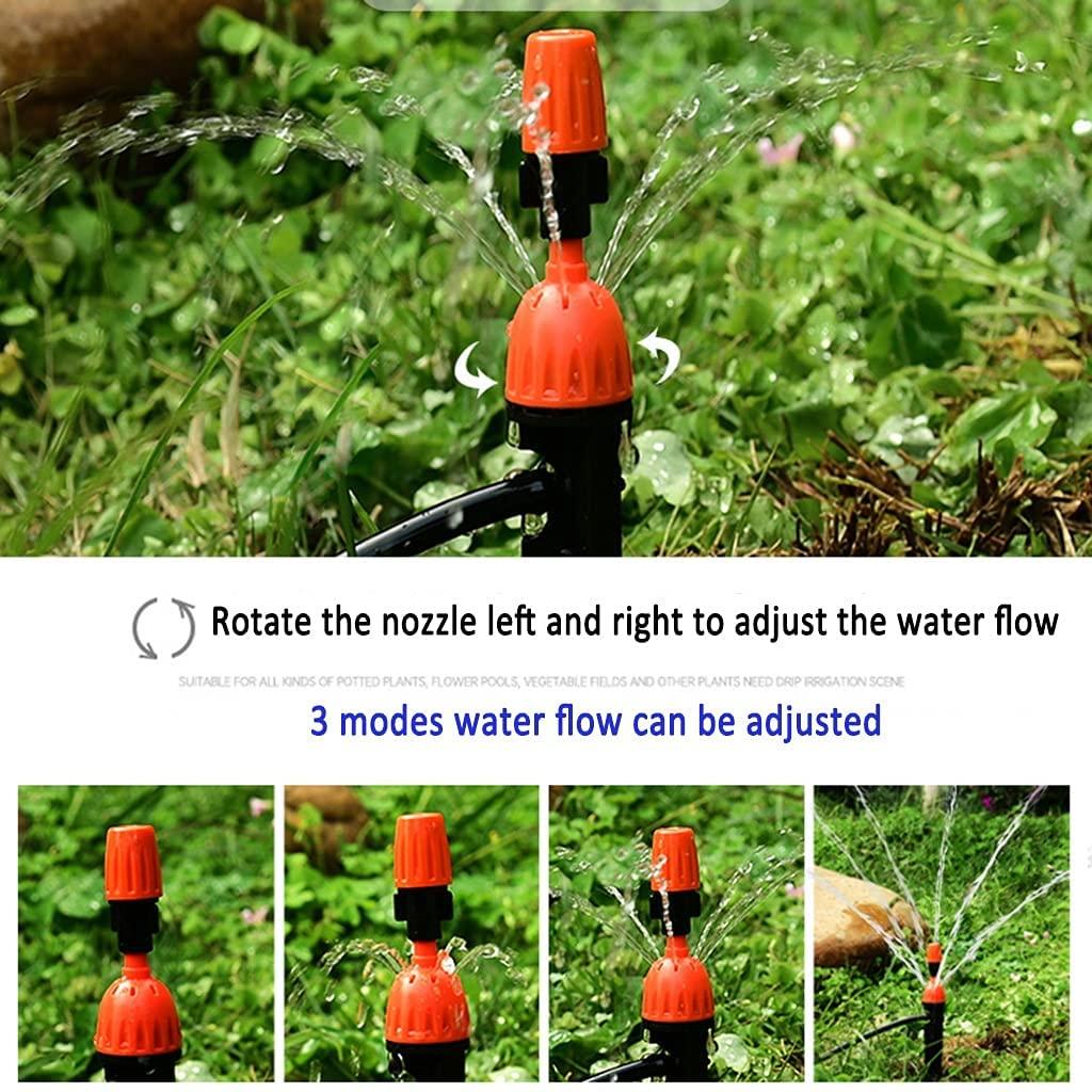 BBGS Irrigation System, Garden Drip 30M Automatic Irrigation Kit Micro Sprinkler Shrub Drip Kit for Landscape, Flower Bed, Patio Plants (30pcs Nozzles)