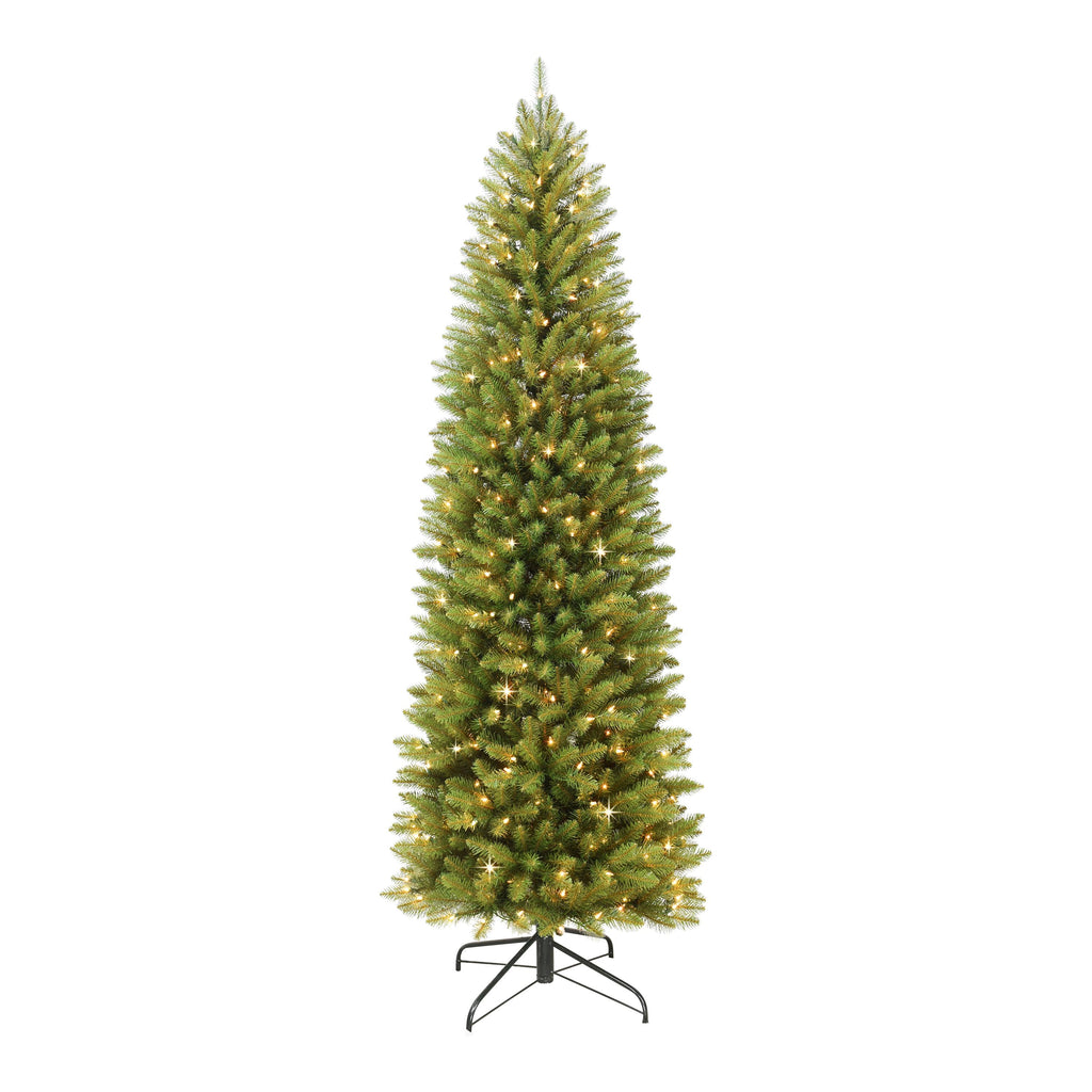 9 ft. Pre-lit Fraser Fir Pencil Artificial Christmas Tree 550 UL listed Clear Lights