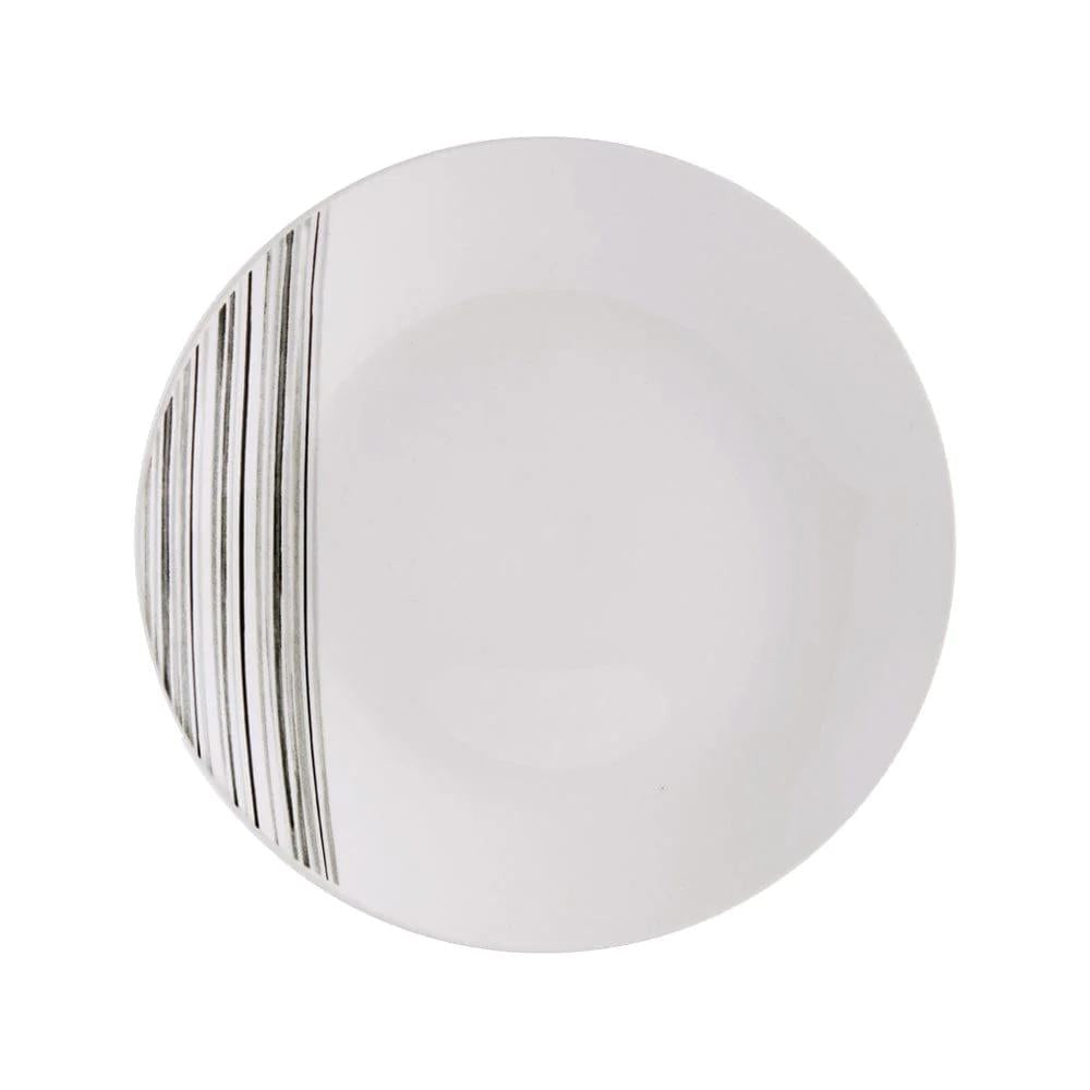 Brushed Lines 16 Piece Dinnerware Set, Service for 4