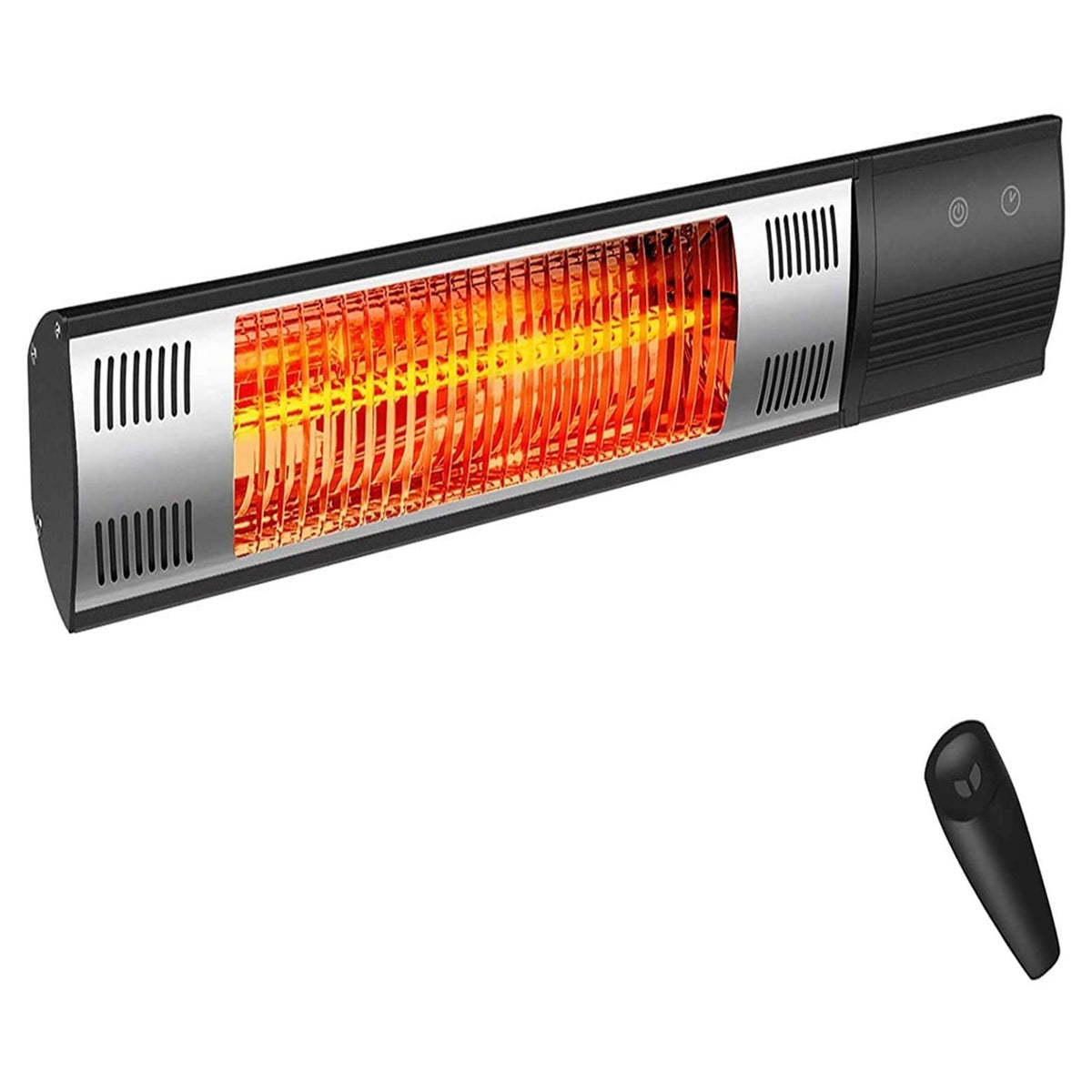 Patio Infrared Heater, 1500W Fast Heat Electric Heater, Wall Mounted Heater with Remote Control and Timer, Outdoor/Indoor Heater for Patio, Balcony, Courtyard, Living Room, Bedroom, D5889
