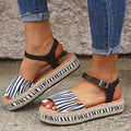 Women 2021 ng Summer Peep Toe Snake Leopard Platform Sandals