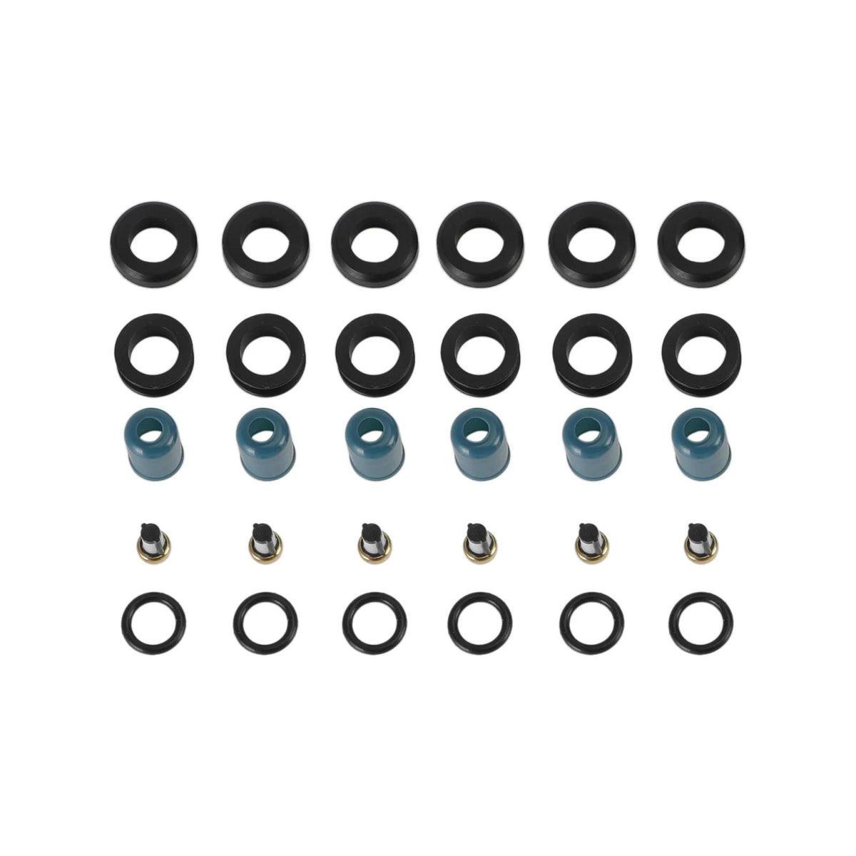 Toyota Truck 4 Runner 1988-1995 3.0L 3VZE 6PCS Fuel Injectors Repair Seal Rebuild Kit 23209-65020 23250-65020 195500-5400 Generic