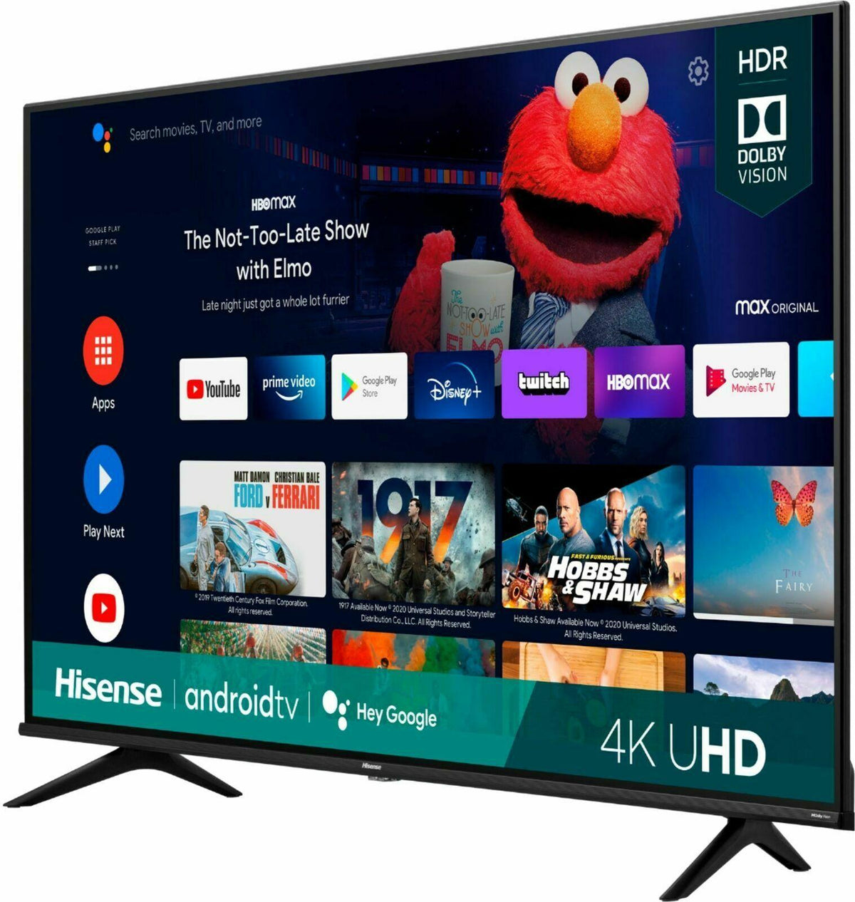 hisense 50" a6g series 4k uhd  dolby vision hdr  android smart tv (2024 model)