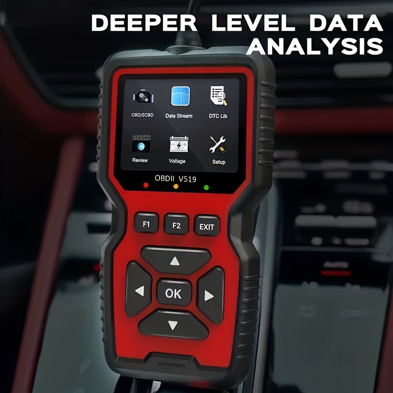 OBD2 Scanner Live Data Professional Mechanic OBDII Diagnostic Code Reader Tool For Check Engine Light V519