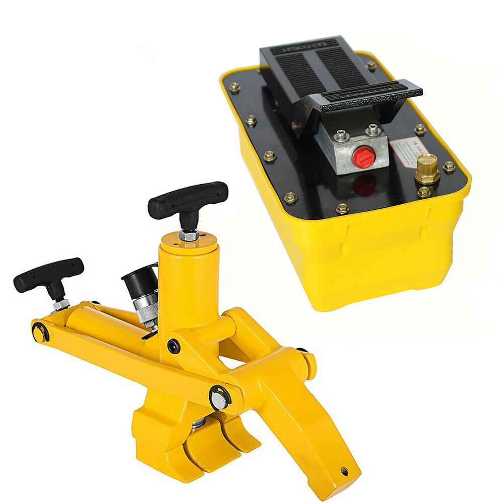 Air Powered Hydraulic Foot Pedal Pump Auto Body Frame Machine w/ 10,000PSI 2.3L