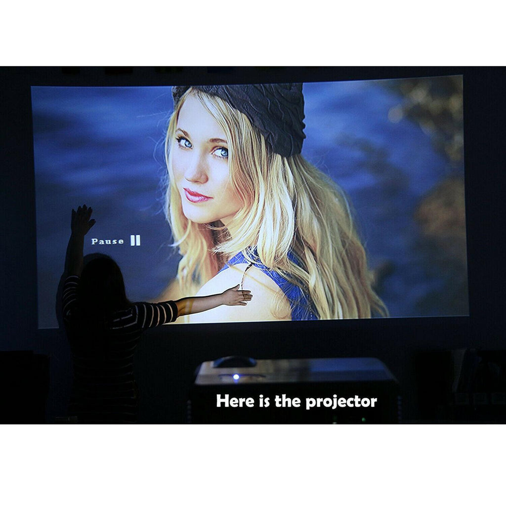 1280*800 android home theater projector movie game wireless hdmi airplay tv zoom