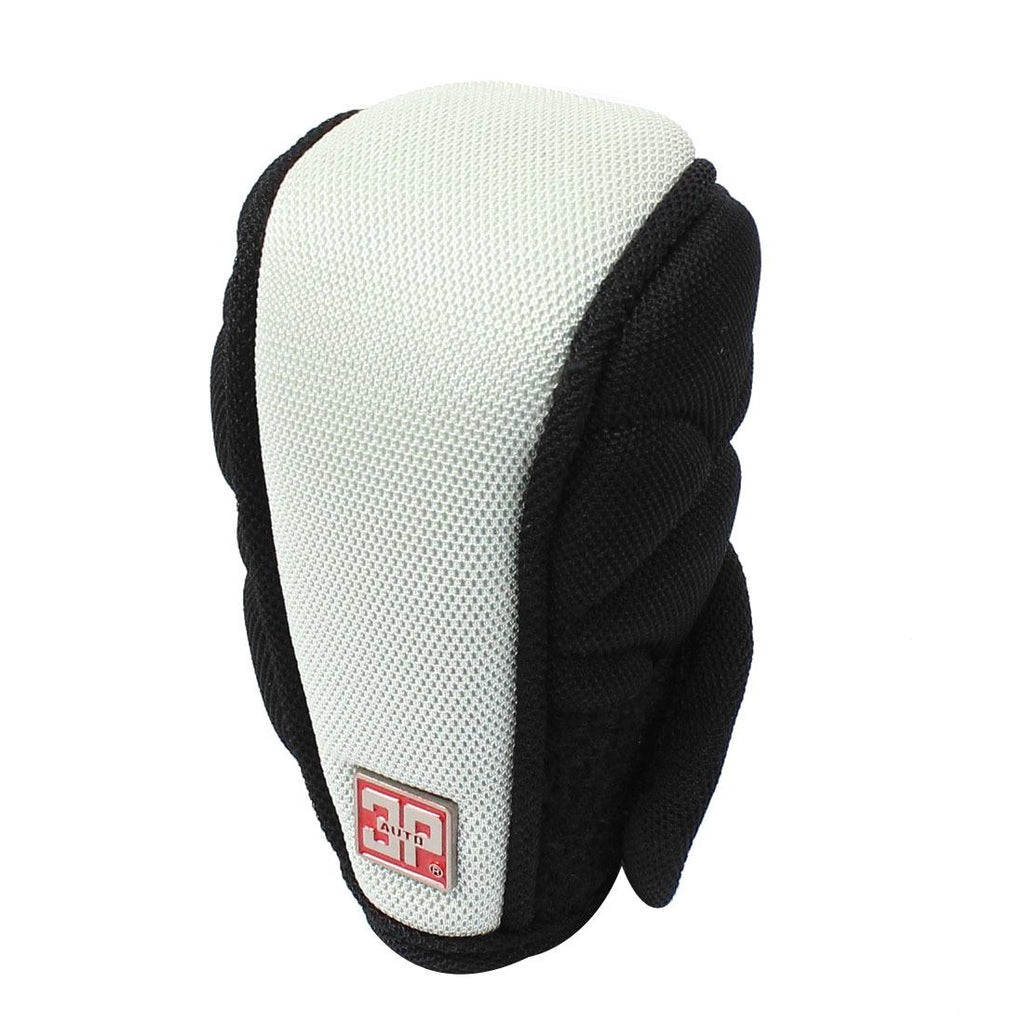 Gray Black Nylon Hook Loop Fastener Nonslip Gear Shift Knob Cover for Auto Car