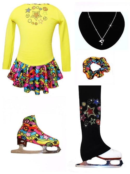 "Peace and Stars" Ice Skating Outfit Gift Set