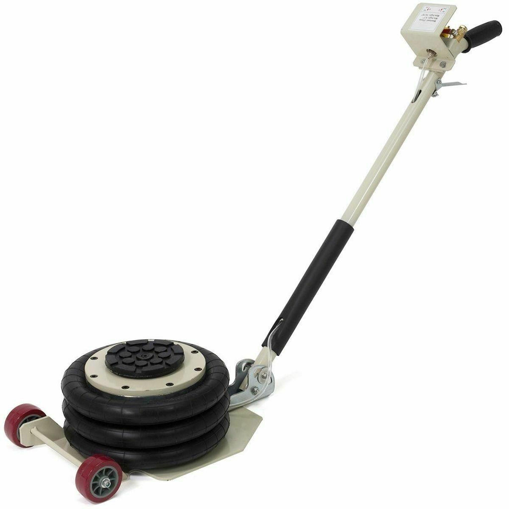 USED 6600lbs Triple bag air jack 3T Air Bag Folding rod Automobile Repair Lifter