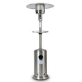 Goorabbit Stainless Steel, Commercial, Propane 46,000 Btu, Outdoor Patio Heater With Wheels, Stainless Steel &amp; Stand-Up Patio Heater Cover Set