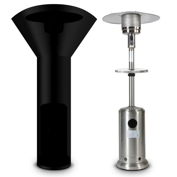 Goorabbit Stainless Steel, Commercial, Propane 46,000 Btu, Outdoor Patio Heater With Wheels, Stainless Steel &amp; Stand-Up Patio Heater Cover Set