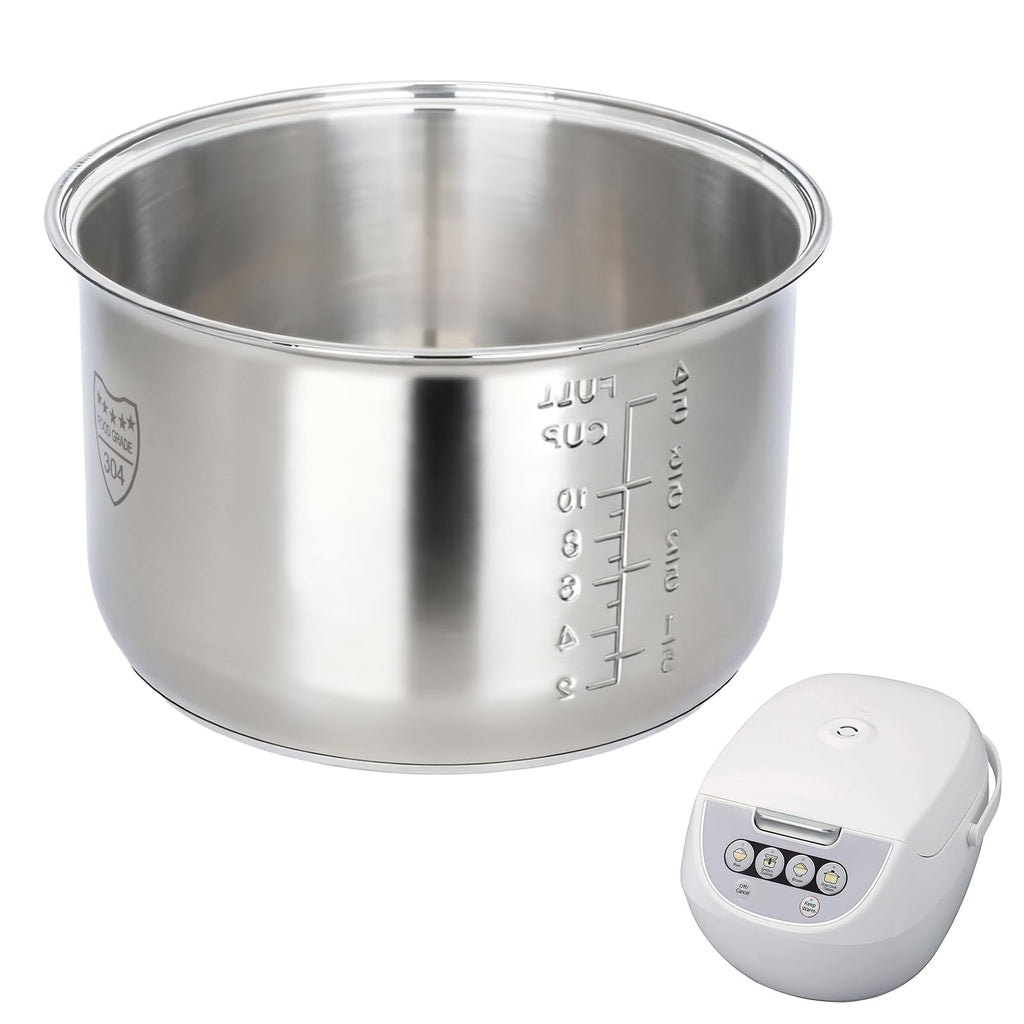 Rice Cooker 10 Cup Inner Pot Compatible with  JBV-A18U Only | Non-Stick 304  Steel,Rice Cooker Rplacement Pot,Dishwasher Safe