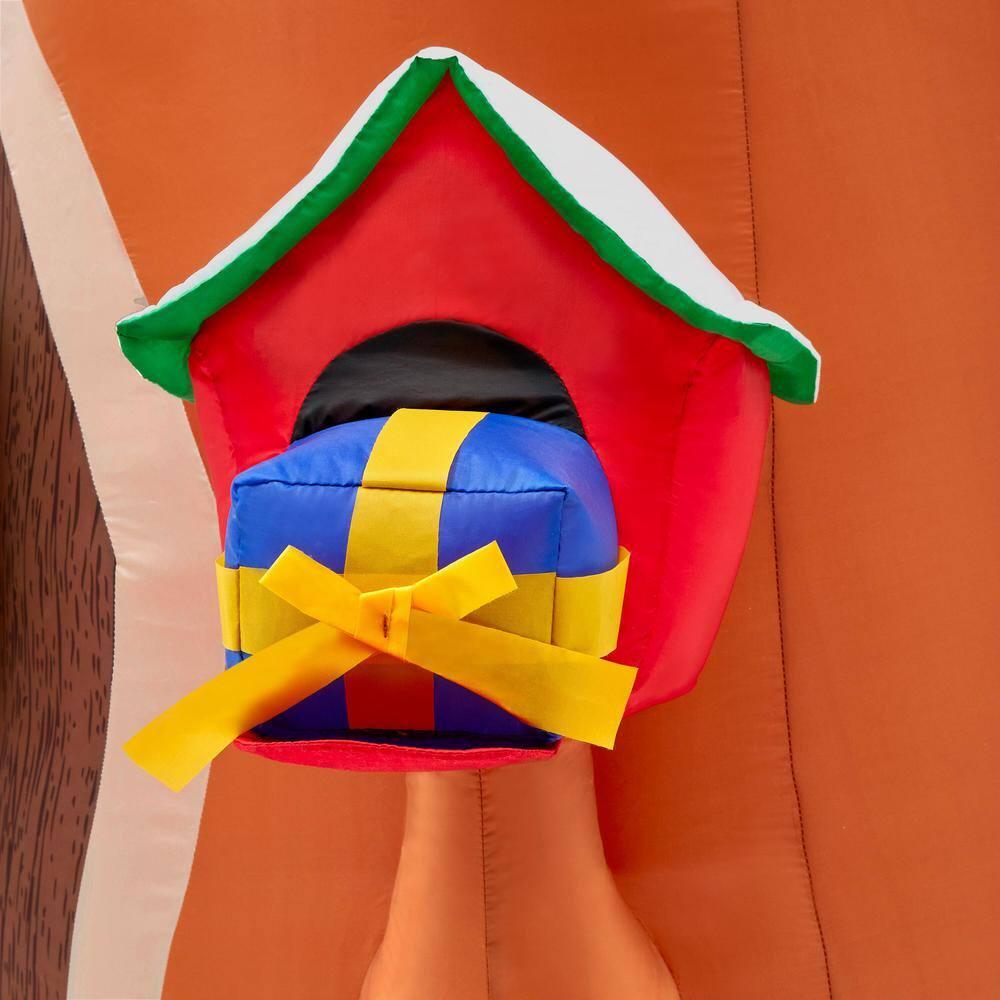 8 ft Gnome With Christmas Tree House Holiday Inflatable