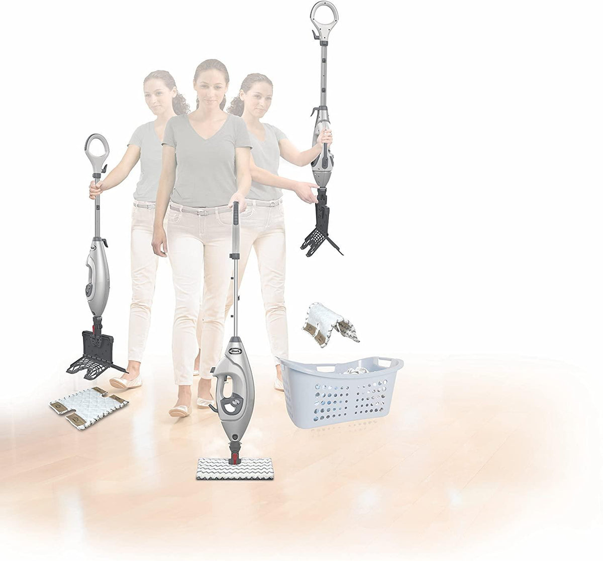 Shark Lift-Away Pro Steam Pocket Mop (S3973D), White