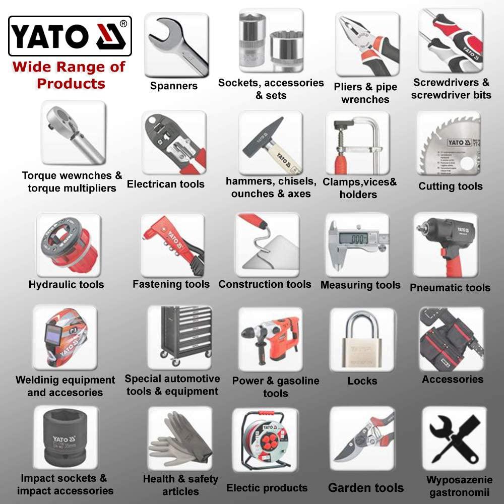 Yato Screwdriver From Yt-25915 Slotted Screwdriver Size: 8X200Mm |Home And Tools|Industrial Tools|Screwdriver For Screwing|Carpenter Automobile Tools|Home Tools