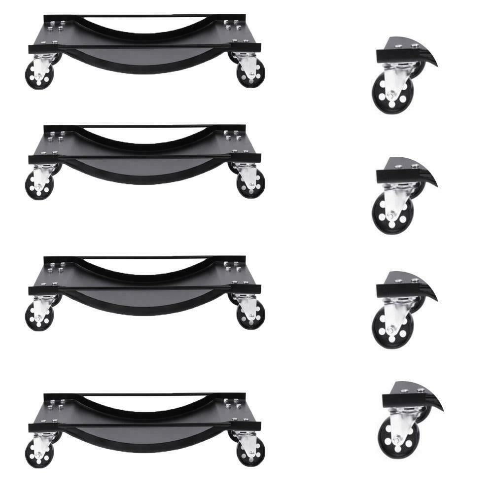4PCS X 3.5" Car Tire Wheel Dolly Set GaraWork Repair Diamond Moving Dollies