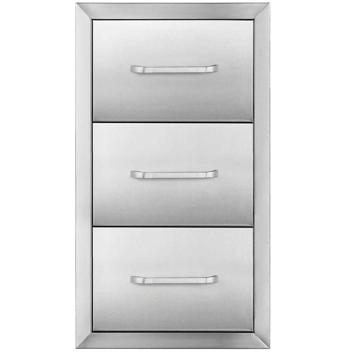30"X17" Outdoor Kitchen/ BBQ Island Drawer  Steel Triple StoraDrawer