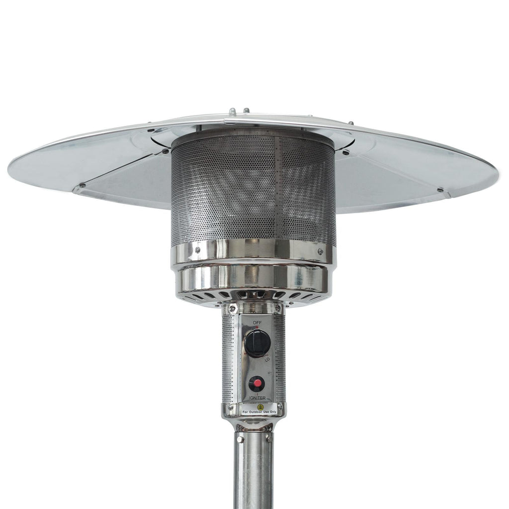 RLCEGAL 46000BTU Stainless Steel Propane Patio Heater for dinner party , family gathering , garden , backyard , restaurant , coffee shop , schools
