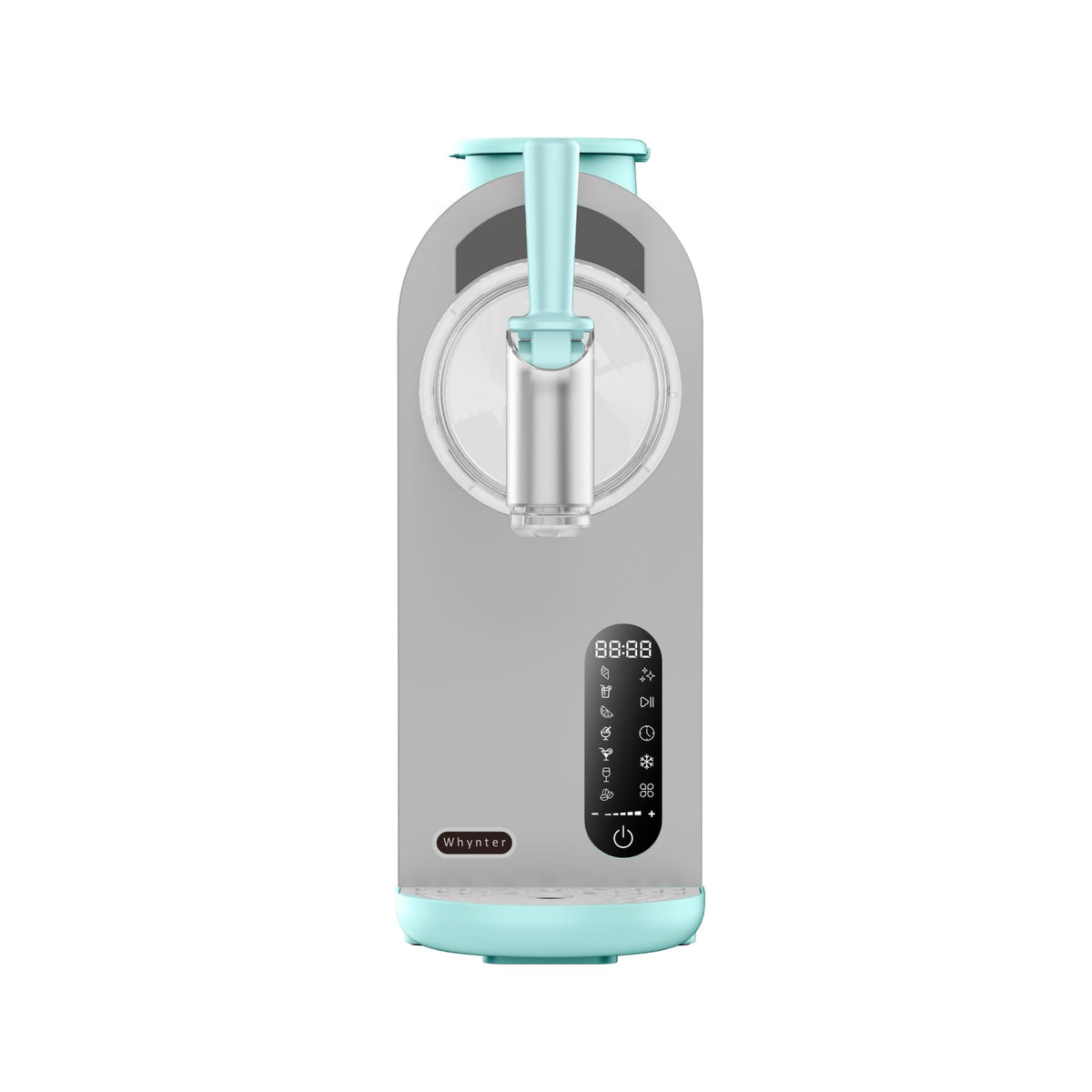 7-in-1 Soft Serve Ice Cream and Slushy Machine, 1.6 Quarts, with -in Compressor, Self-Cleaning Mode, LCD Touch Control, and Adjustable Firmness, (Turquoise)