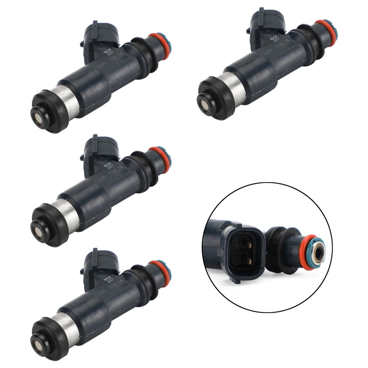 2004-2012 Mitsubishi Galant Eclipse 2.4L 4PCS Fuel Injectors 195500-0281 Generic