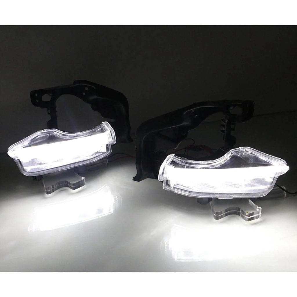 2PCS LED DRL Daytime Running Light Fog Lamp For 2014 2015 2016 Toyota Highlander Generic