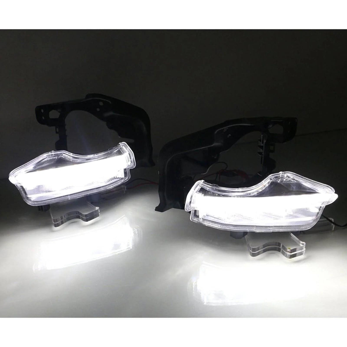 2PCS LED DRL Daytime Running Light Fog Lamp For 2014 2015 2016 Toyota Highlander Generic
