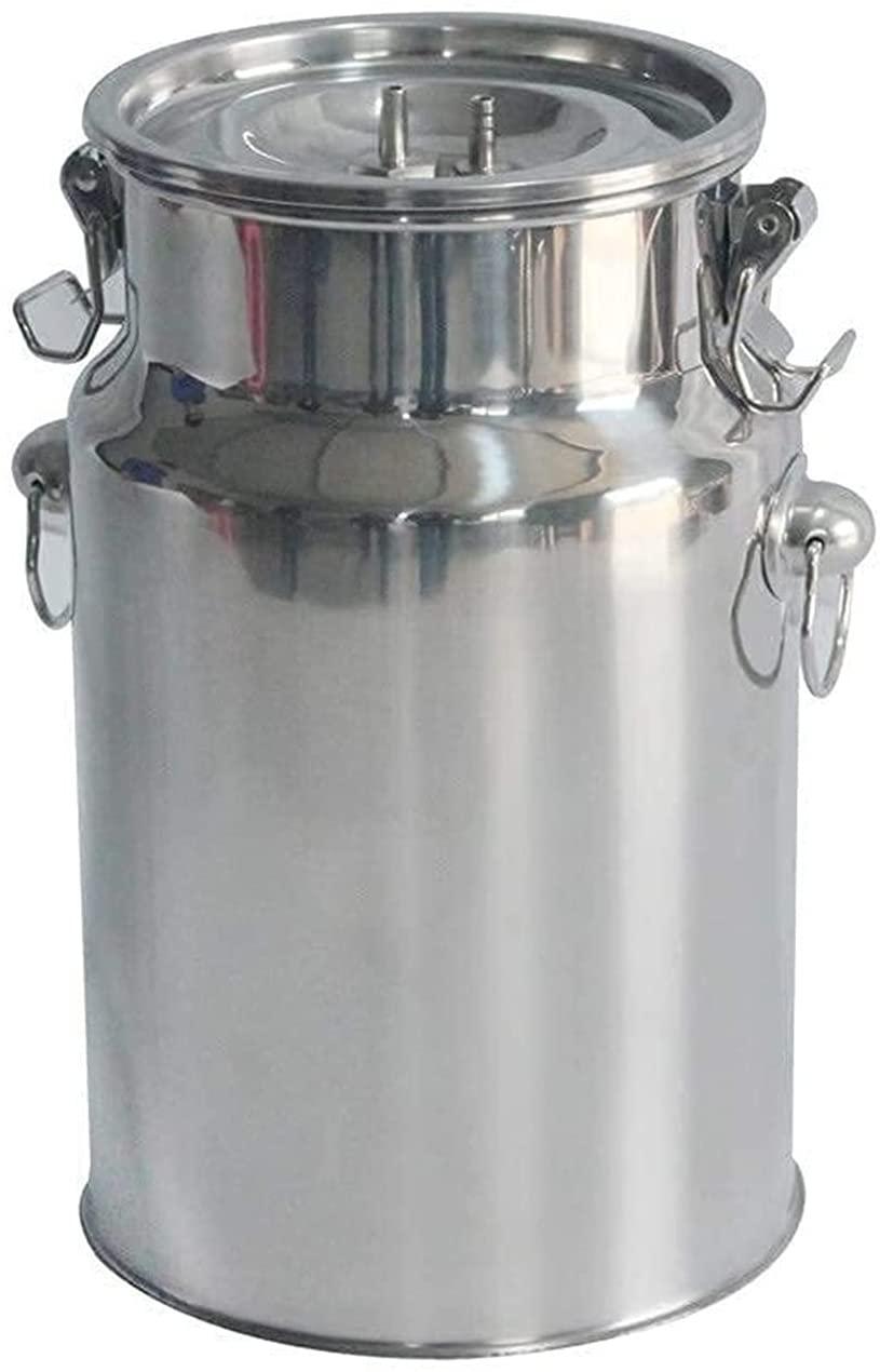lqqsd cow machine portable electric cow machine with 2 teat cups, adjustable vacuum pump, automatic portable livestock milking equipment us standard 14l milk tank