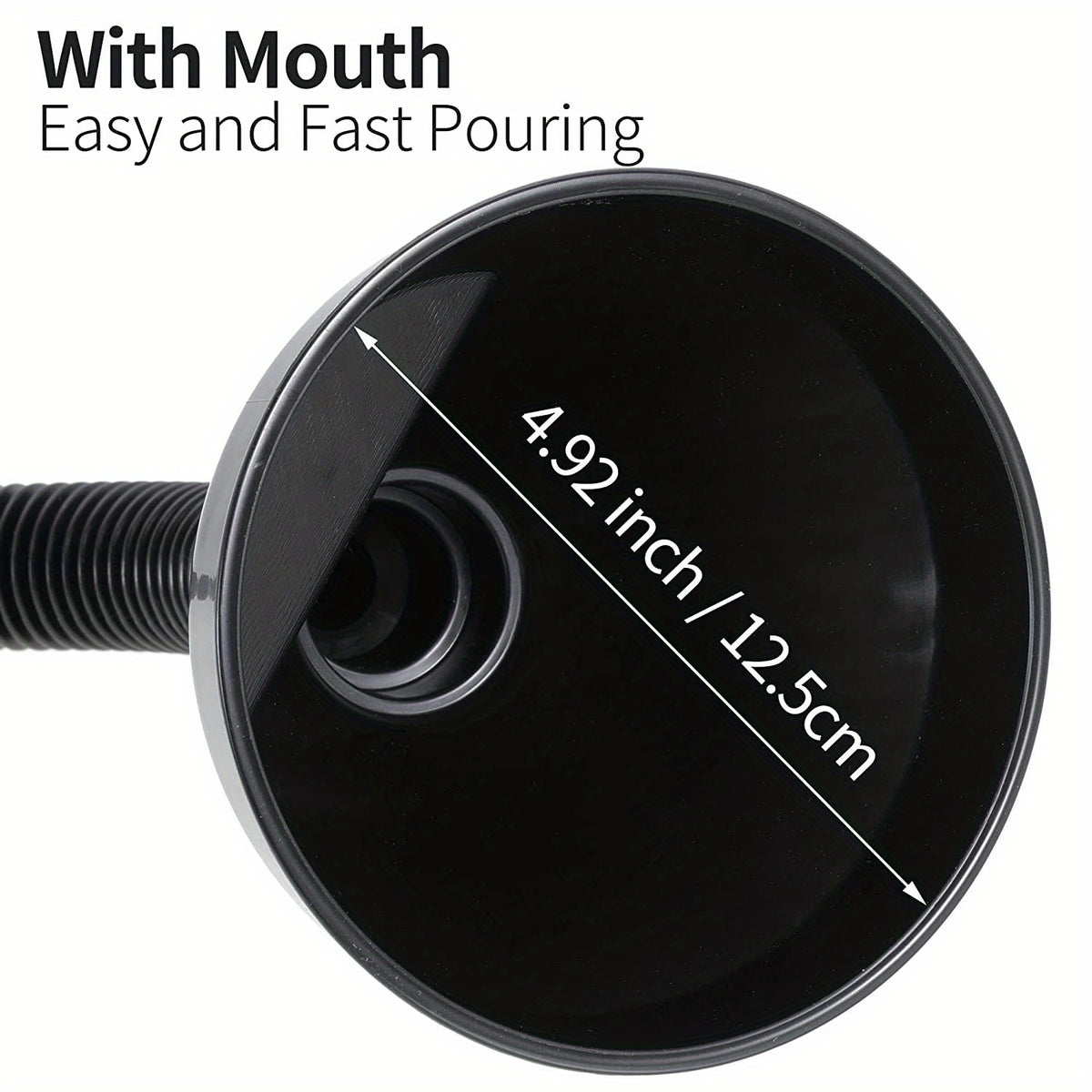 Flexible Automotive Fuel Funnel: Spill-Proof Refueling & Oil Changing Tool with Wide Mouth & Handle