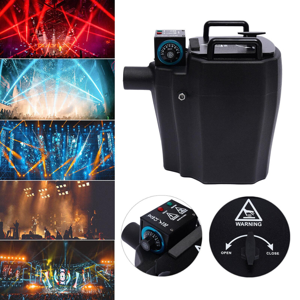 Oukaning 3500W Low Lying Fog Machine Low Profile DJ Stage Smoke Dry Ice Fogger