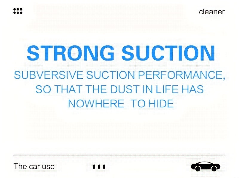 Car Vacuum Cleaner Strong Suction Super Power Dry And Wet Cleaning Cat Hair Pet Hair Multifunctional Portable Mini Handheld