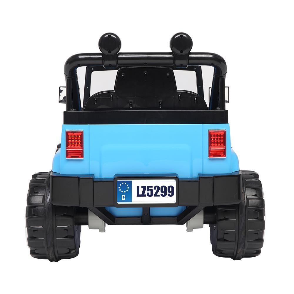 Zimtown Safety 12V Battery Electric Remote Control Car, Kids Toddler Ride On Cars Motorized Vehicles Toy Car, Wheels Suspension, Seat Belts, LED Lights and Realistic Horns Blue