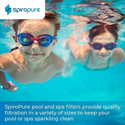 spiropure replacement for pleatco pa131 hayward cx1280re unicel c-7494 filbur fc-1227 c5030 c5025 hot tub spa pool filter replacement cartridge (case of 4)