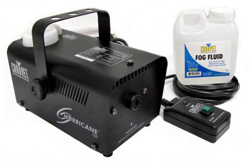 (4) Chauvet Halloween DJ Fog Smoke Machines w/ Fog Fluid &amp; Wired Remote | H-700