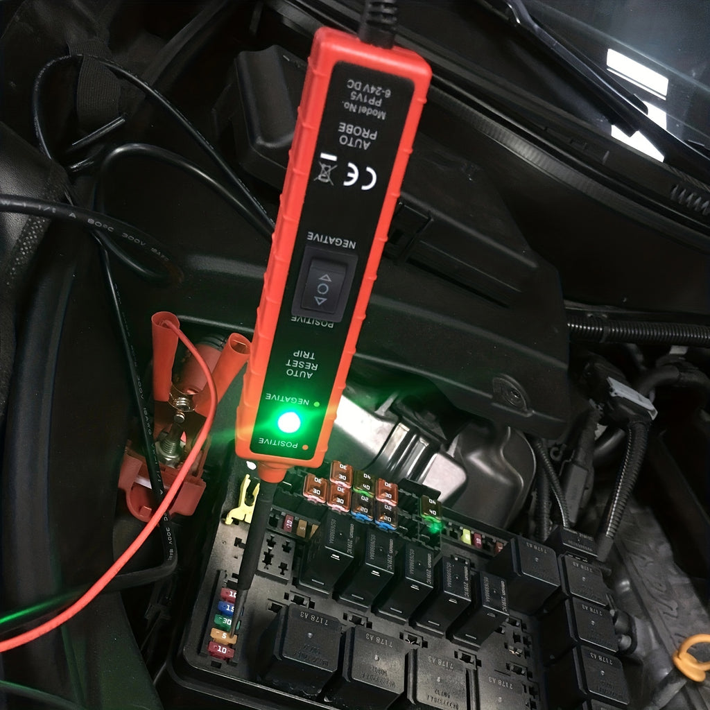 Car Electric Circuit Tester Car Electrical System Tester 6-24V DC Multifunctional Electrical System Diagnosis Tool
