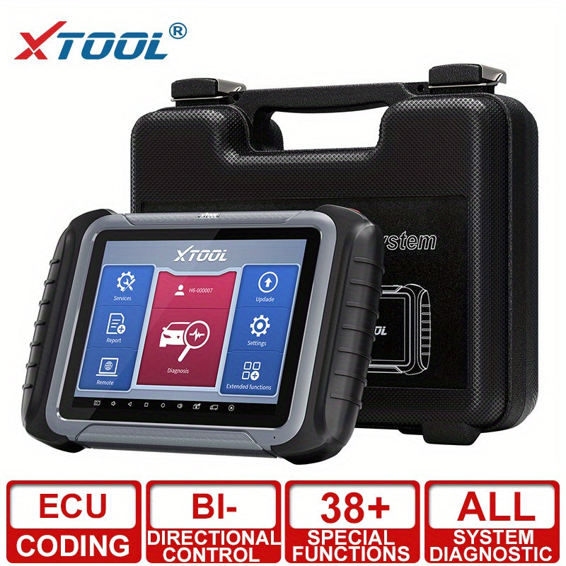 XTOOL D8 Automotive Diagnostic Scan Tools With ECU Coding, Bi-Directional Controls, 38+ Services, Key Programming, ABS Bleeding