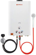 Camplux 16L Outdoor 4.22 GPM Digital Display Propane Gas Tankless Water Heater