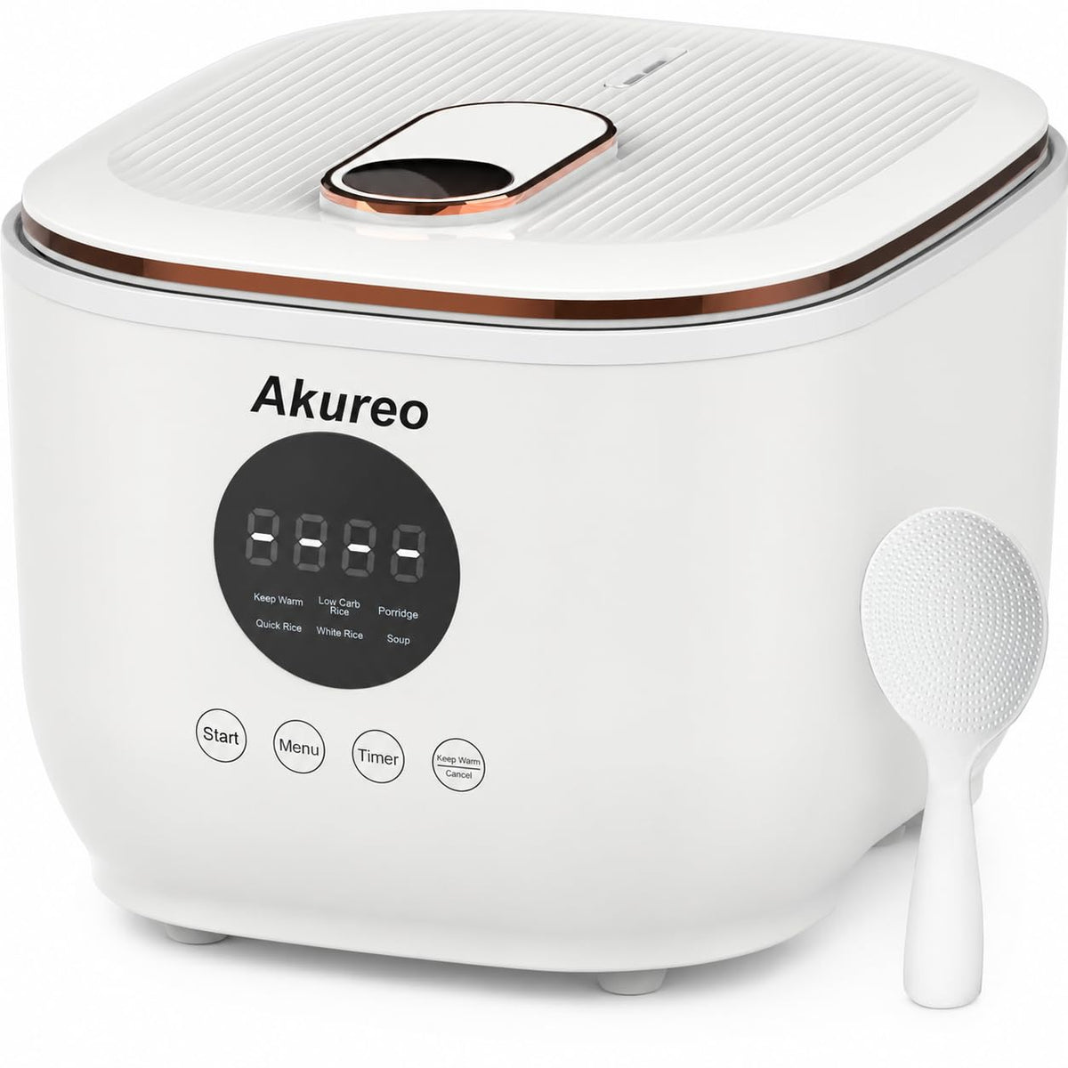 3L Healthy Low Carb Rice Cooker, Low Sugar Digital Steamer,Porridge,Soup, Rice,White Rice, Steel Filter Basket，5 CooFunctions,24H Timer & Auto Keep Warm