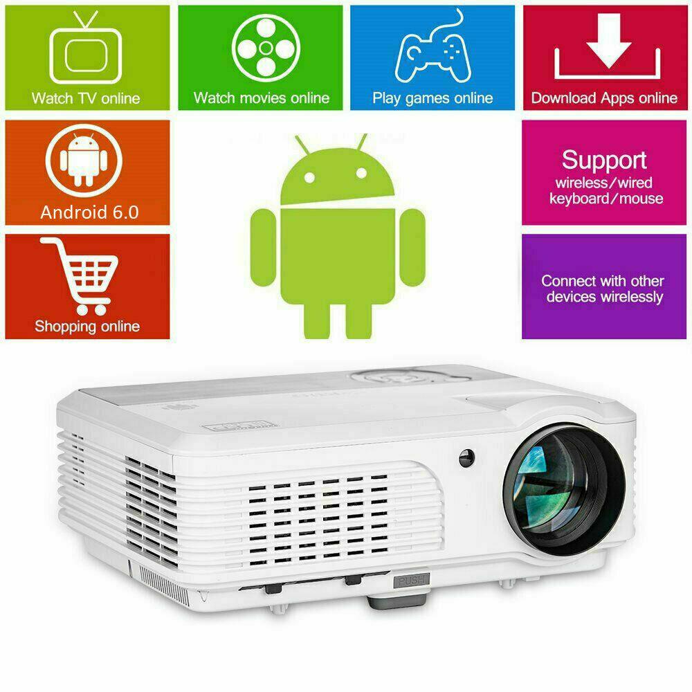 1080p android smart projector wifi home theater proyector movie video tv netflix