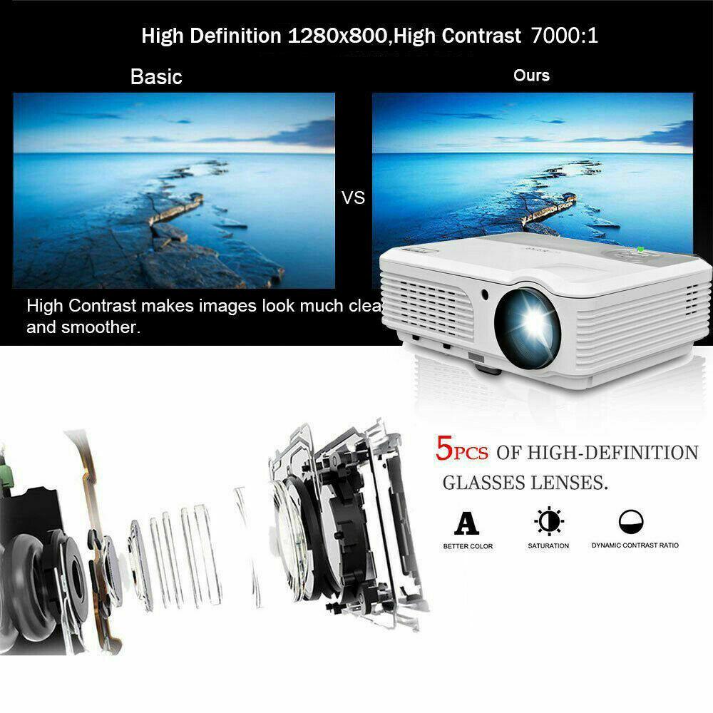 1080p android smart projector wifi home theater proyector movie video tv netflix