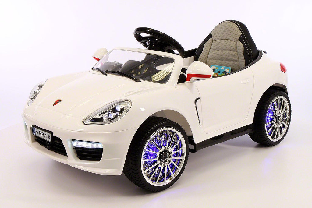 Kiddie Roadster 12V Kids Electric Ride-On Car with R/C Parental Remote | White