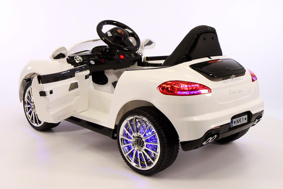 Kiddie Roadster 12V Kids Electric Ride-On Car with R/C Parental Remote | White