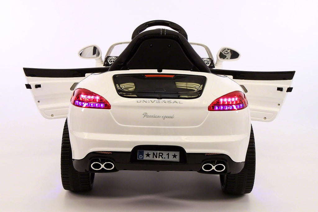 Kiddie Roadster 12V Kids Electric Ride-On Car with R/C Parental Remote | White